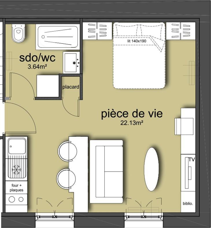 L'Audacieux Studio Lumineux Renove Et Equipe En Centre Ville Фонтене-ле-Конт Екстер'єр фото